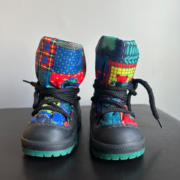 Antis Dunety Colorful Patch Pattern Winter Toddler Boots - Picture 3 of 12